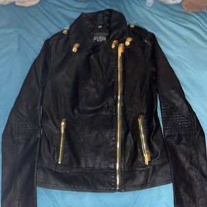 Guess Asymmetrical Faux Leather Jacket